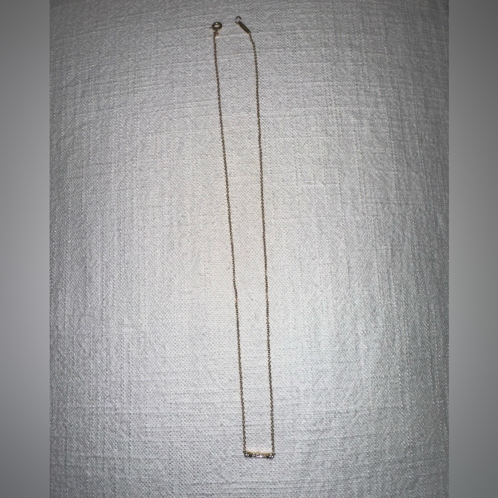 Authentic Tiffany Fleur de Lis Key Bar Pendant